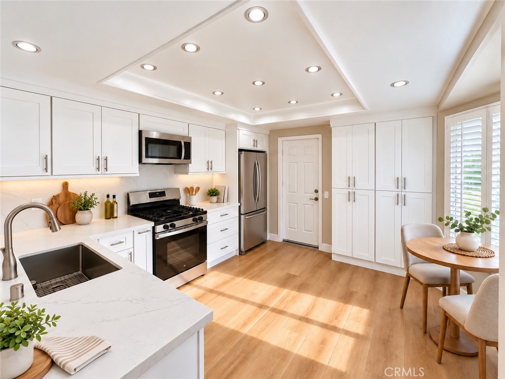 Virtually staged kitchen - 11 Beechwood, Irvine CA 92604 - photo 6