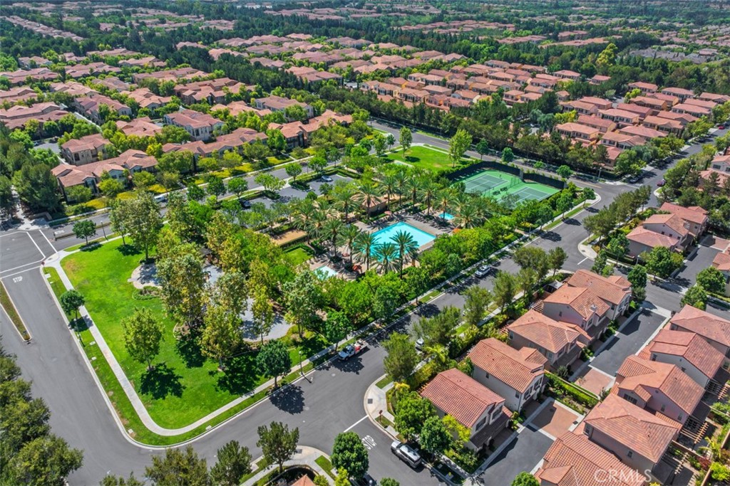 Aerial view of Stonegate amenities nearby. - 117 Gemstone, Irvine CA 92620 - photo 37