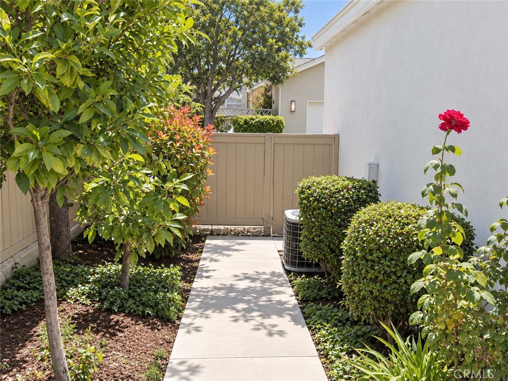 View of the yard going towards the alley - 12 Spring Buck, Irvine CA 92614 - photo 8