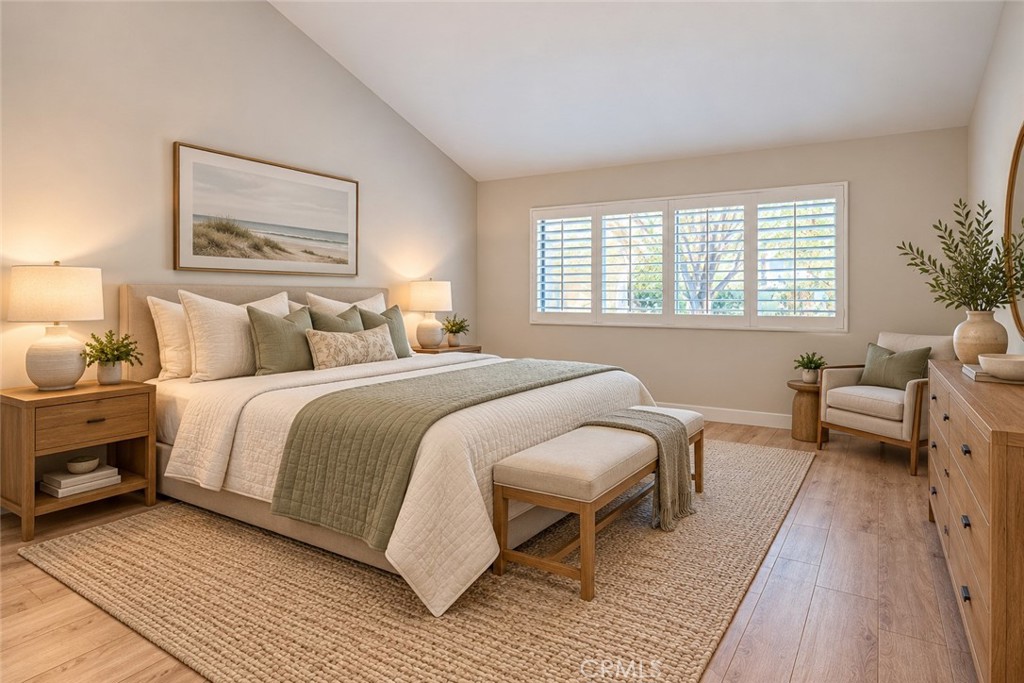 Primary Bedroom Virtually Staged - 12 Springwater, Irvine CA 92604 - photo 9