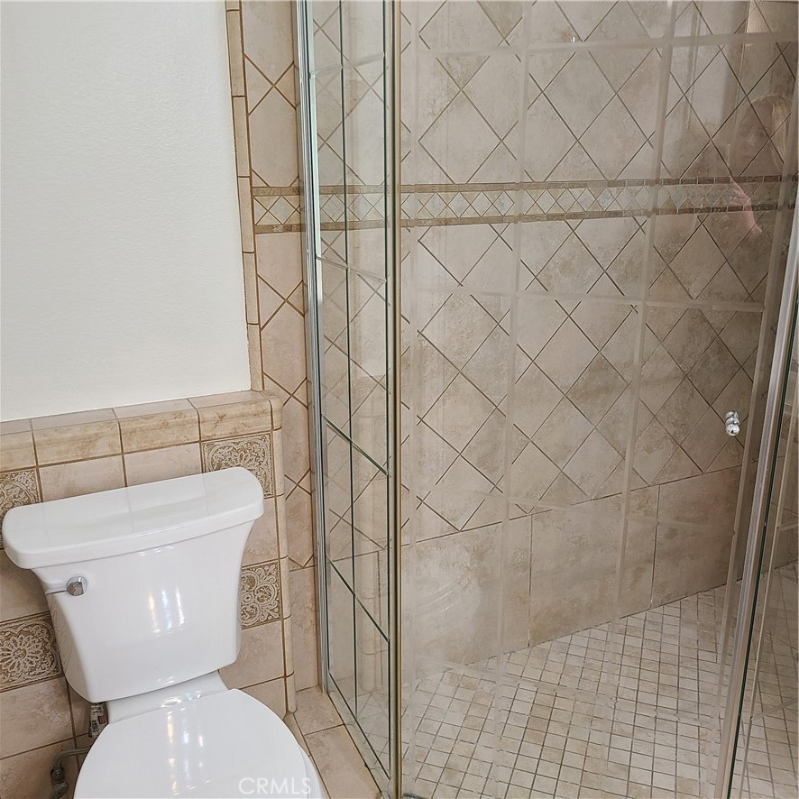 Custom tile walk-in shower - 125 Tarocco, Irvine CA 92618 - photo 18