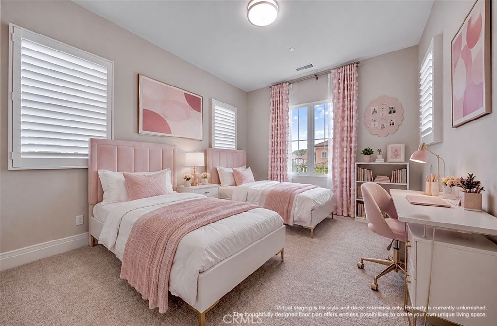 Virtual staging is for style and décor reference only. Property is currently unfurnished. The thoughtfully designed floo - 128 Roscomare, Irvine CA 92602 - photo 14