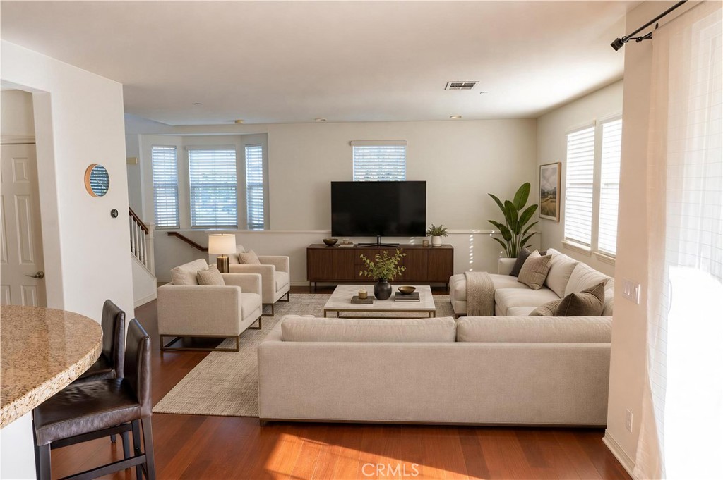 Greatroom Virtually Staged - 1333 Abelia, Irvine CA 92606 - photo 3