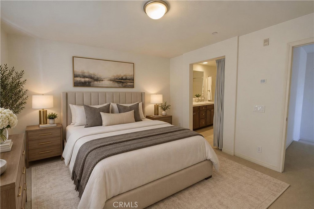 Primary Bedroom Virtually Staged - 1333 Abelia, Irvine CA 92606 - photo 11