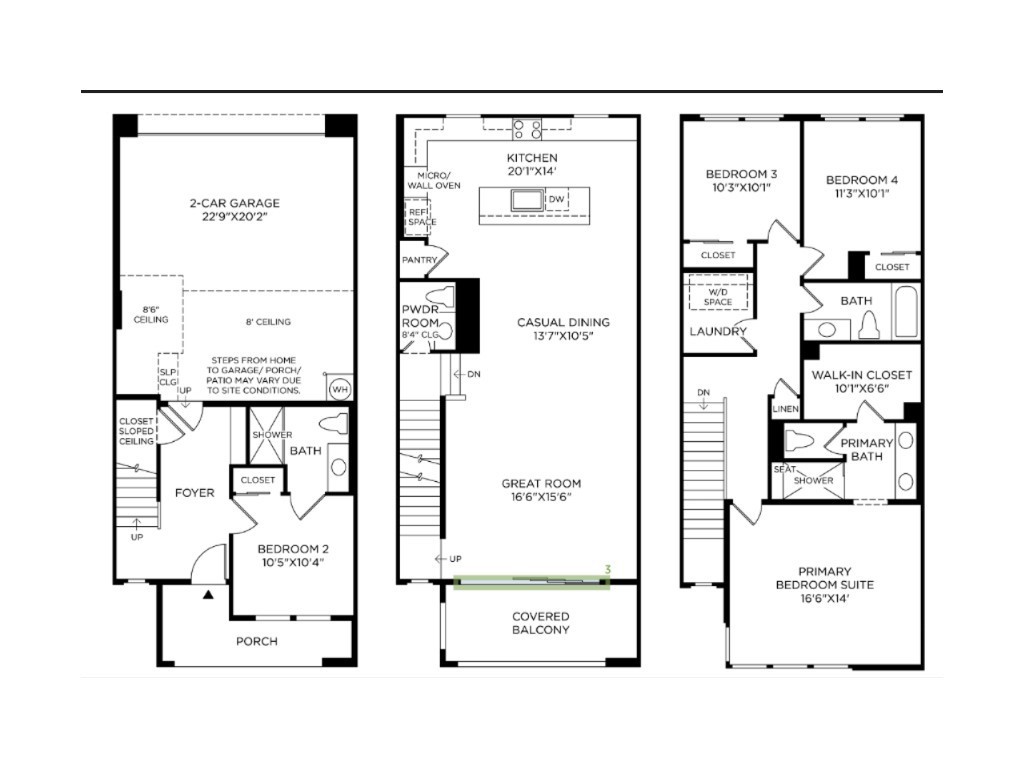 Sorrell Floor Plan - 136 Palisades, Irvine CA 92618 - photo 9