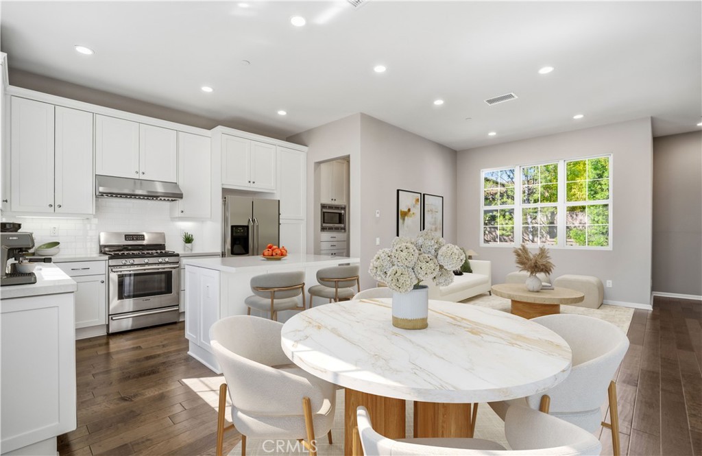 Dining Area - Virtually Staged - 142 Firefly, Irvine CA 92618 - photo 9