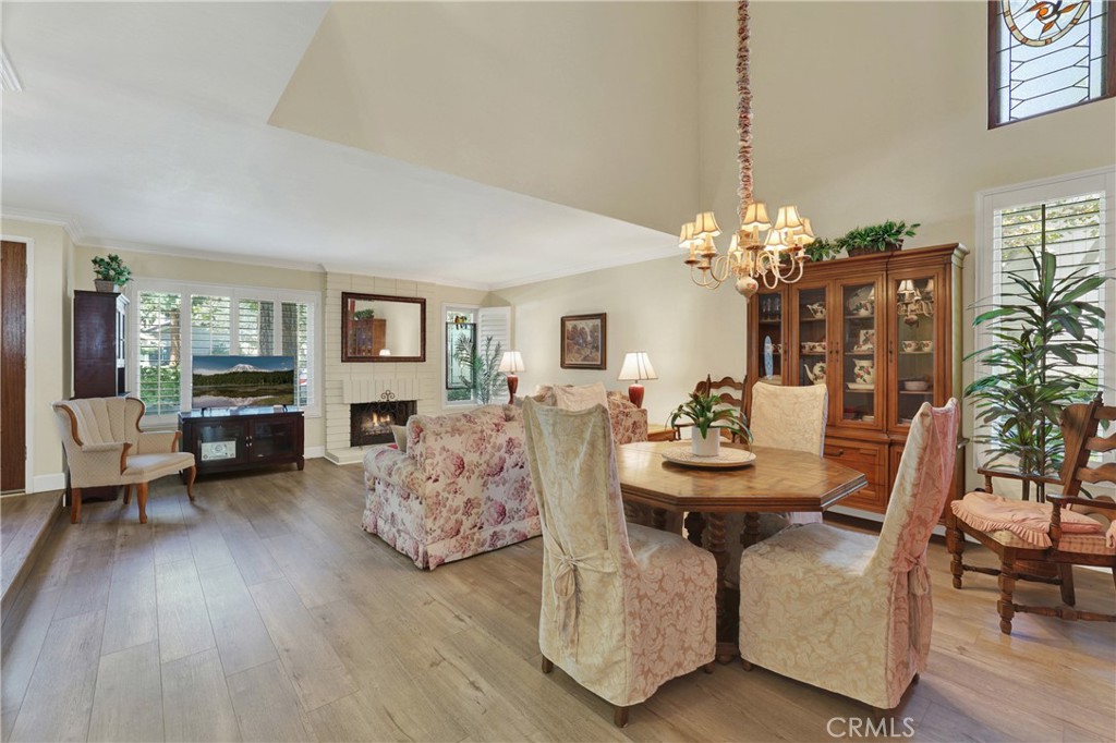 Dinning area with high ceilings open to living room. - 15 Snapdragon 8, Irvine CA 92604 - photo 7