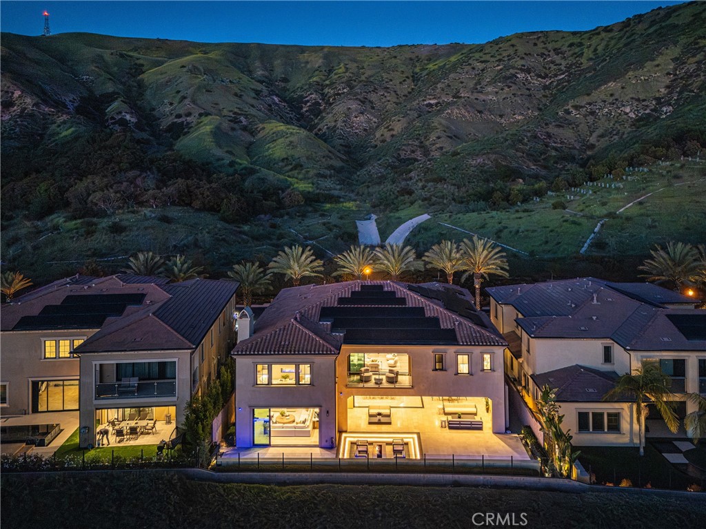 Rear of home at dusk - 170 Leafy Pass, Irvine CA 92602 - photo 47