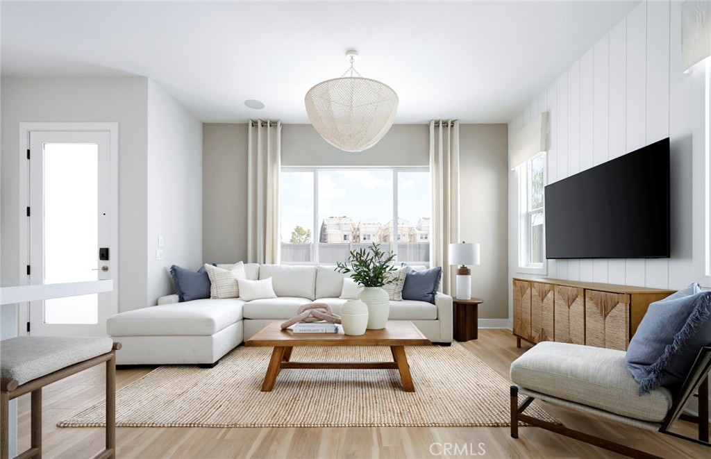 Photos uploaded are of the model representing the floor plan and are to demonstrate furniture layout. Furniture pictured - 171 Moody, Irvine CA 92618 - photo 5