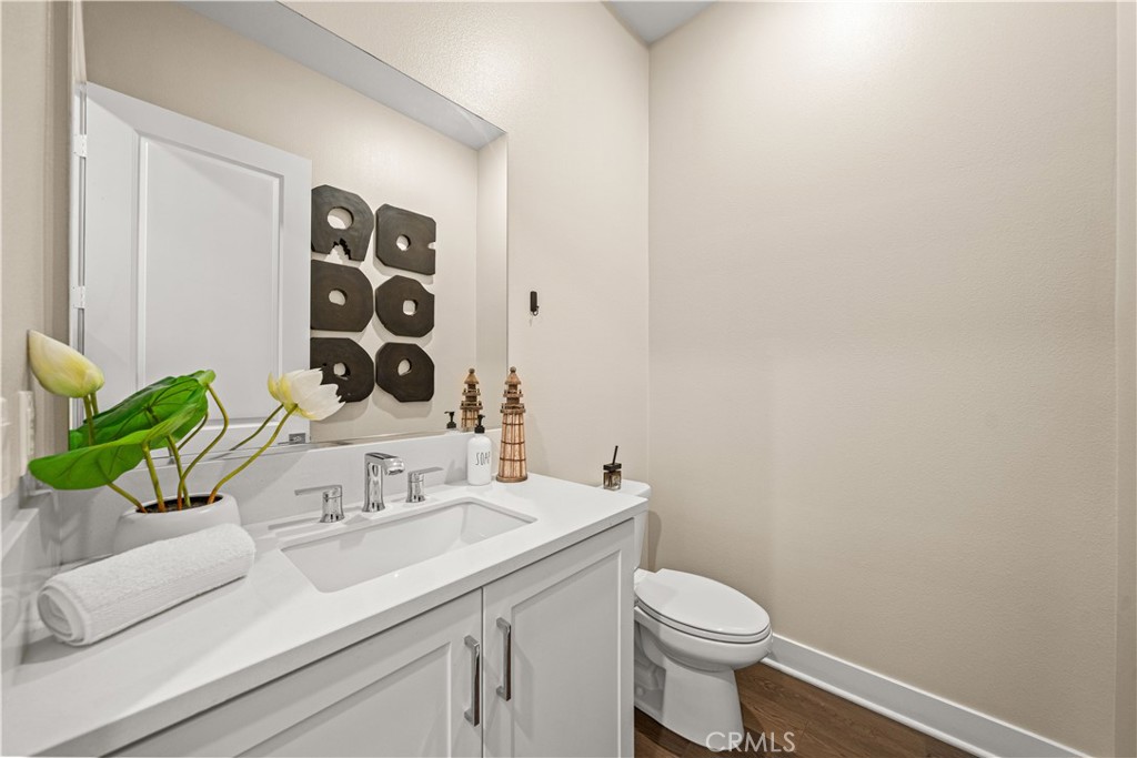 Fist floor SEPARATE POWDER ROOM provides convenience for guests - 187 Sawbuck, Irvine CA 92618 - photo 25