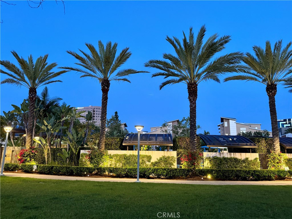 Lush palm lined community grounds creating a true Southern California resort atmosphere. - 21 Gramercy 102, Irvine CA 92612 - photo 22