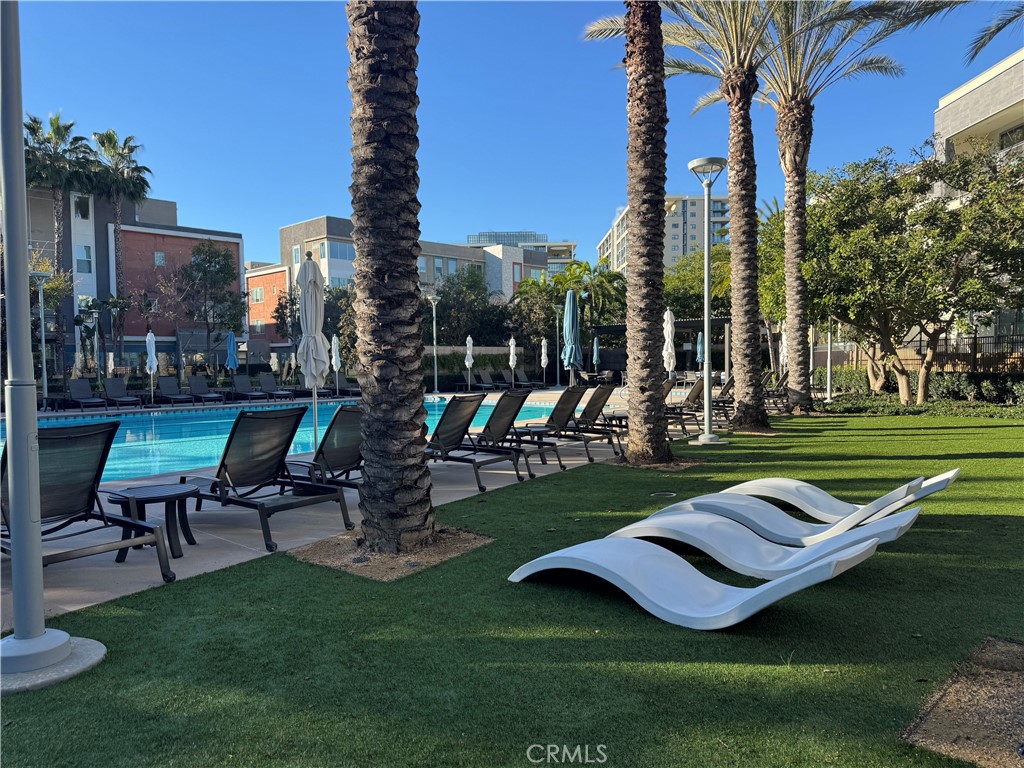 launge chairs at pool #2 - 21 Gramercy 218, Irvine CA 92612 - photo 71