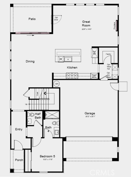 Additional Highlights Include: Fireplace at great room, multi-stacking sliding glass door at dining area, and an upstair - 213 Briar Moon, Irvine CA 92618 - photo 20