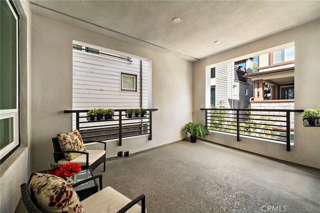 Extra large covered deck with plenty of room for barbecuing and evening dinner parties. - 230 Abacus, Irvine CA 92618 - photo 18