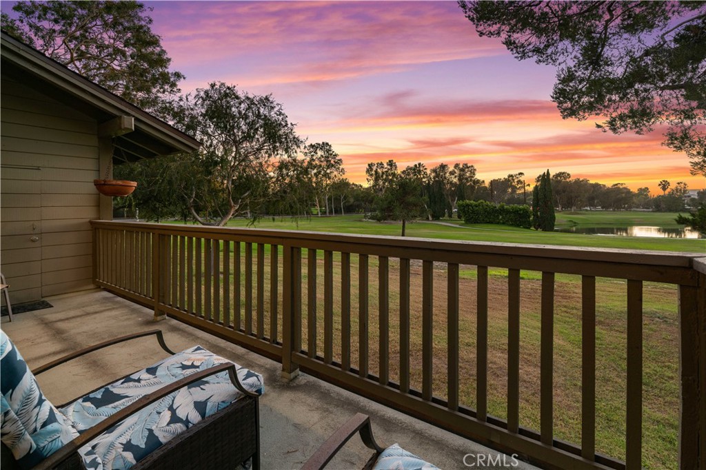 Outdoor deck off Dining Room - sunset - 30 Arboles 34, Irvine CA 92612 - photo 3