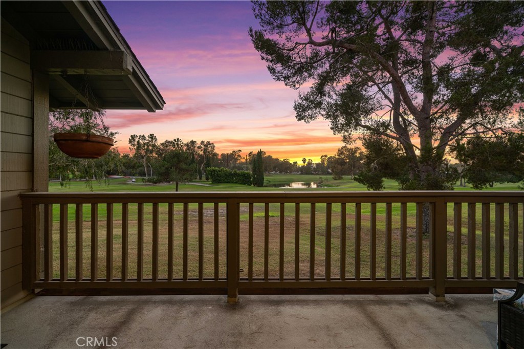 Golf view from Dining Room deck - sunset - 30 Arboles 34, Irvine CA 92612 - photo 8
