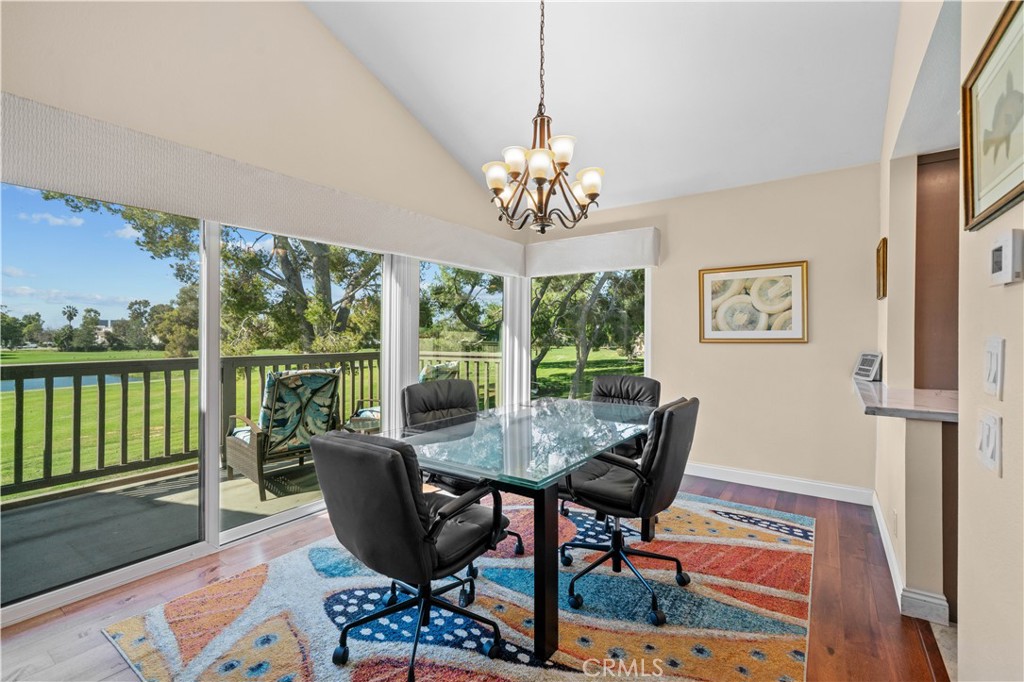 Dining Room with golf view - 30 Arboles 34, Irvine CA 92612 - photo 9