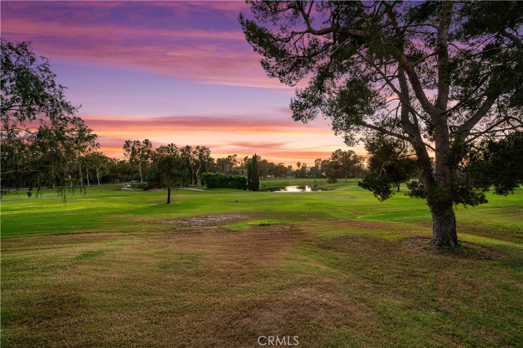 View of golf course from back of home - sunset - 30 Arboles 34, Irvine CA 92612 - photo 14
