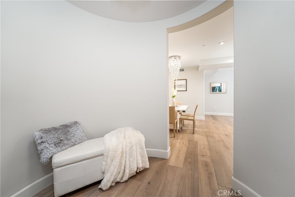 Formal entry rotunda with powder room, laundry, coat closet off a hallway to the right - 3043 Scholarship, Irvine CA 92612 - photo 6