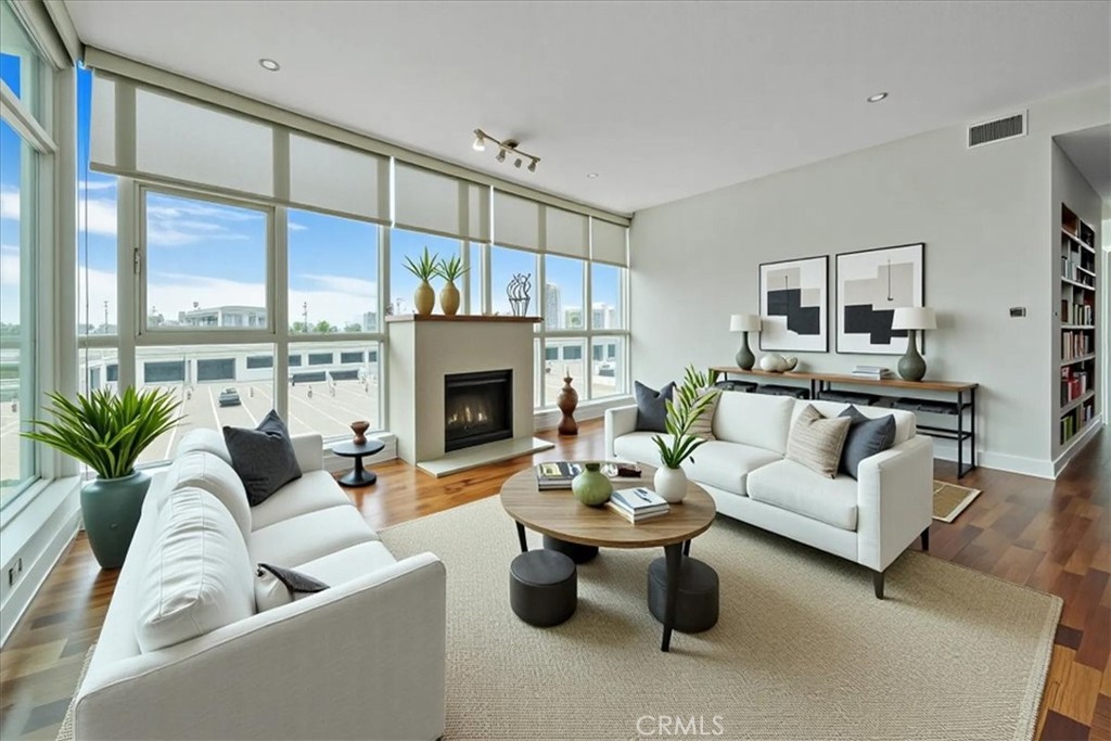 Virtually Staged- Living Room - 3131 Michelson Drive 605, Irvine CA 92612 - photo 1