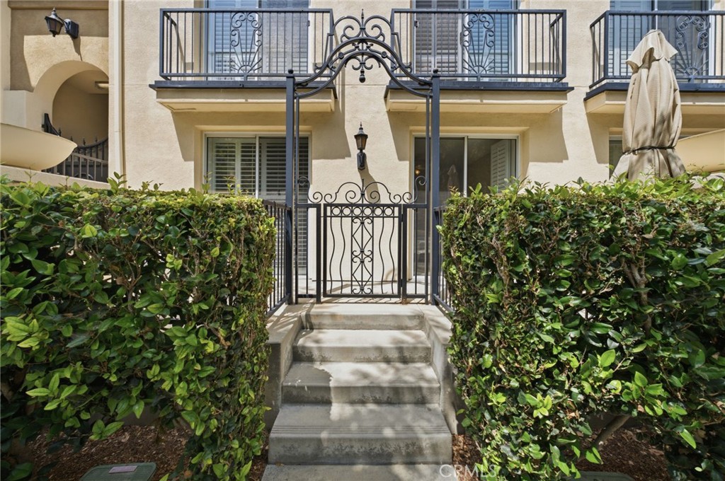 Looking toward downstairs patios - 3273 Watermarke Place, Irvine CA 92612 - photo 37