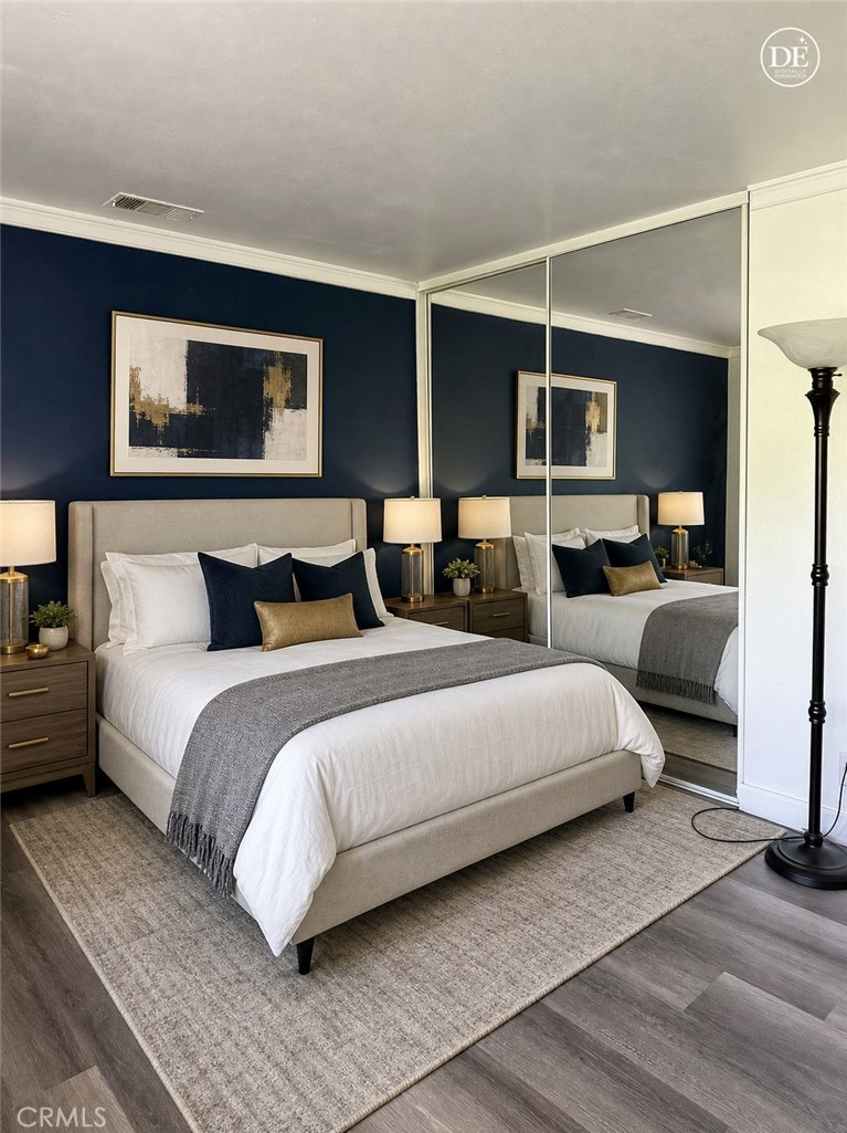 Virtually Staged Upstairs Bedroom - 4141 Pleasant, Irvine CA 92604 - photo 22