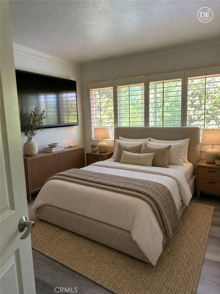 Virtually Staged Upstairs Bedroom - 4141 Pleasant, Irvine CA 92604 - photo 24