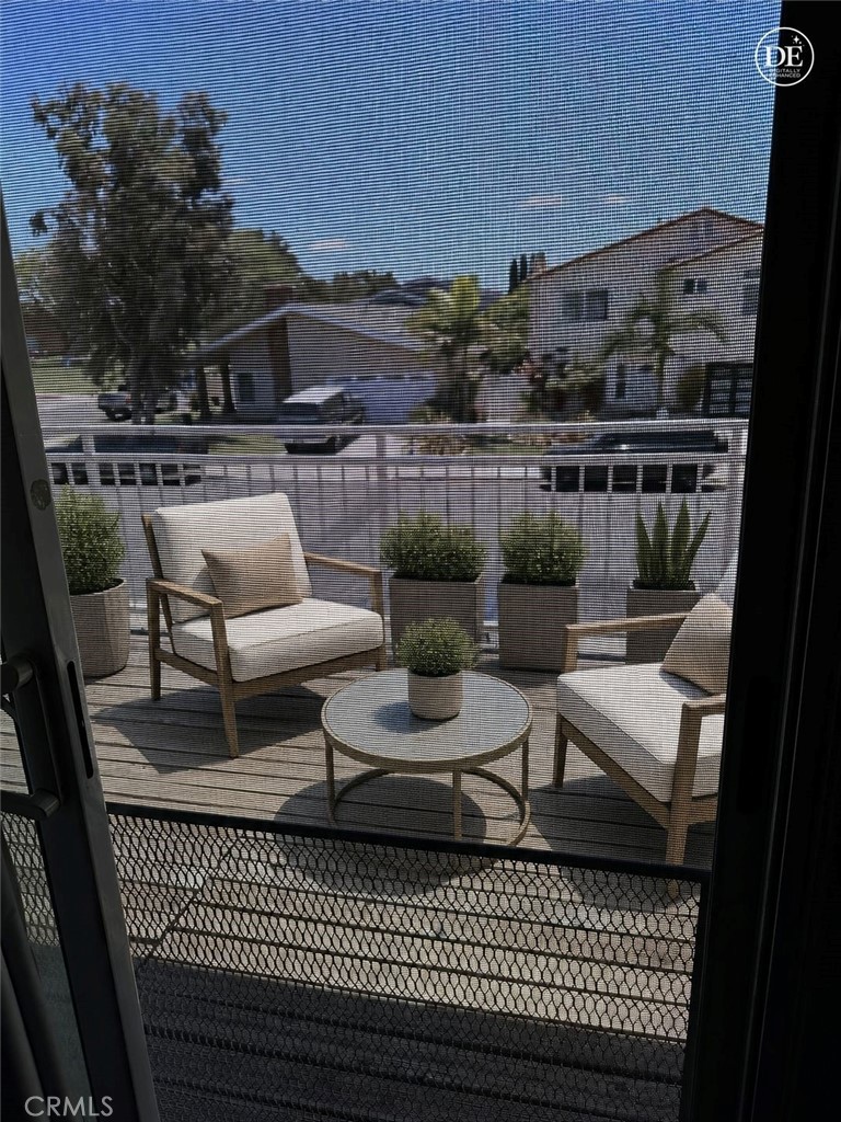 Virtually Staged Balcony off Primary Bedroom Upstairs - 4141 Pleasant, Irvine CA 92604 - photo 32