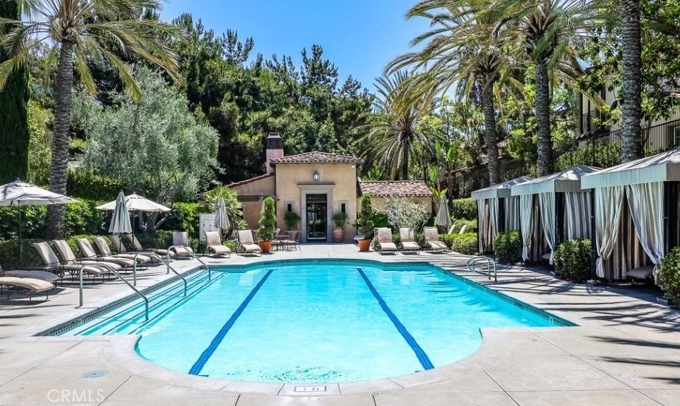 Pool area with Cabanas - 46 Arborside, Irvine CA 92603 - photo 57