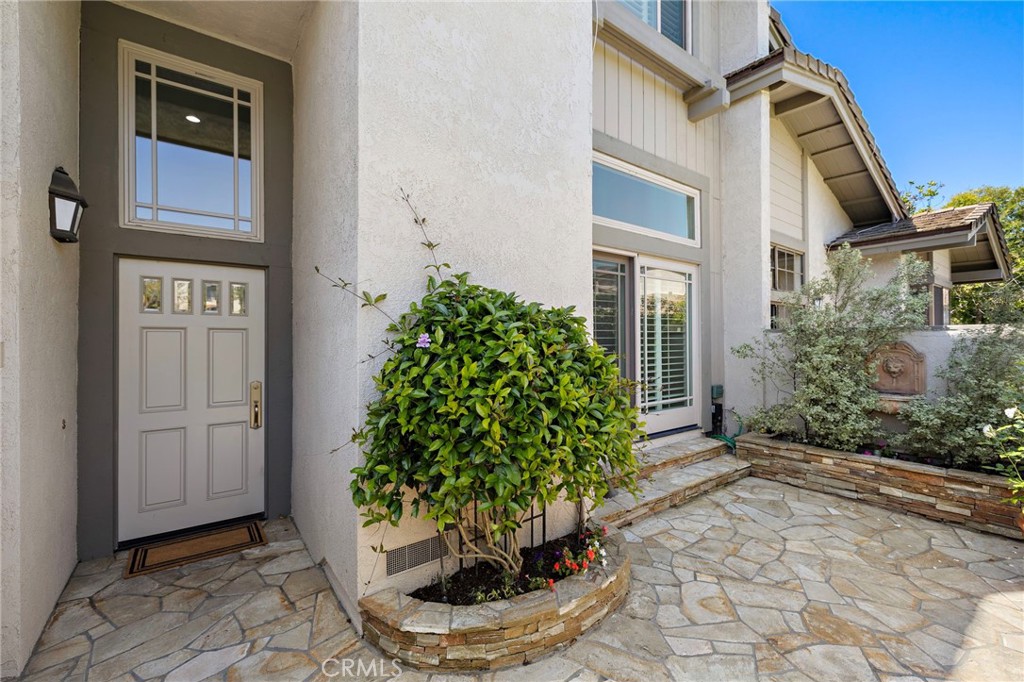 Beautiful stone covered front patio - 5 Morningside, Irvine CA 92603 - photo 3