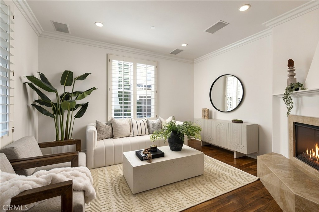 Beautiful Living room with Cozy fireplace - 51 Bower Tree, Irvine CA 92603 - photo 6