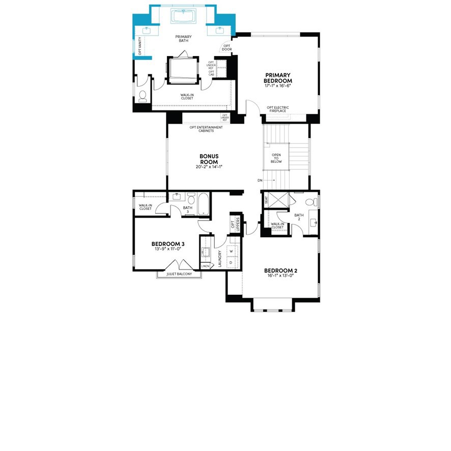 2nd floor floorplan - 532 SAHARA, Irvine CA 92602 - photo 3