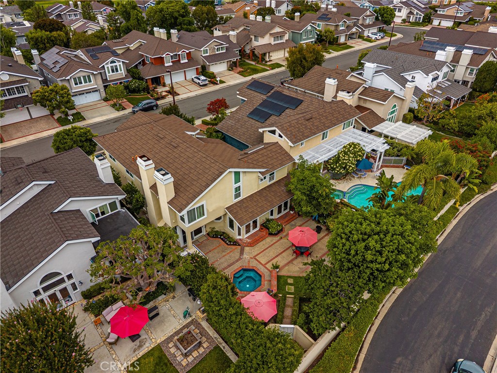 Aerial view of the area showing the house - 57 Emerald, Irvine CA 92614 - photo 11