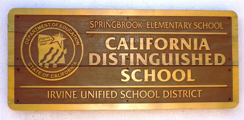 Sign at Springbrook Elementary School - 57 Emerald, Irvine CA 92614 - photo 69