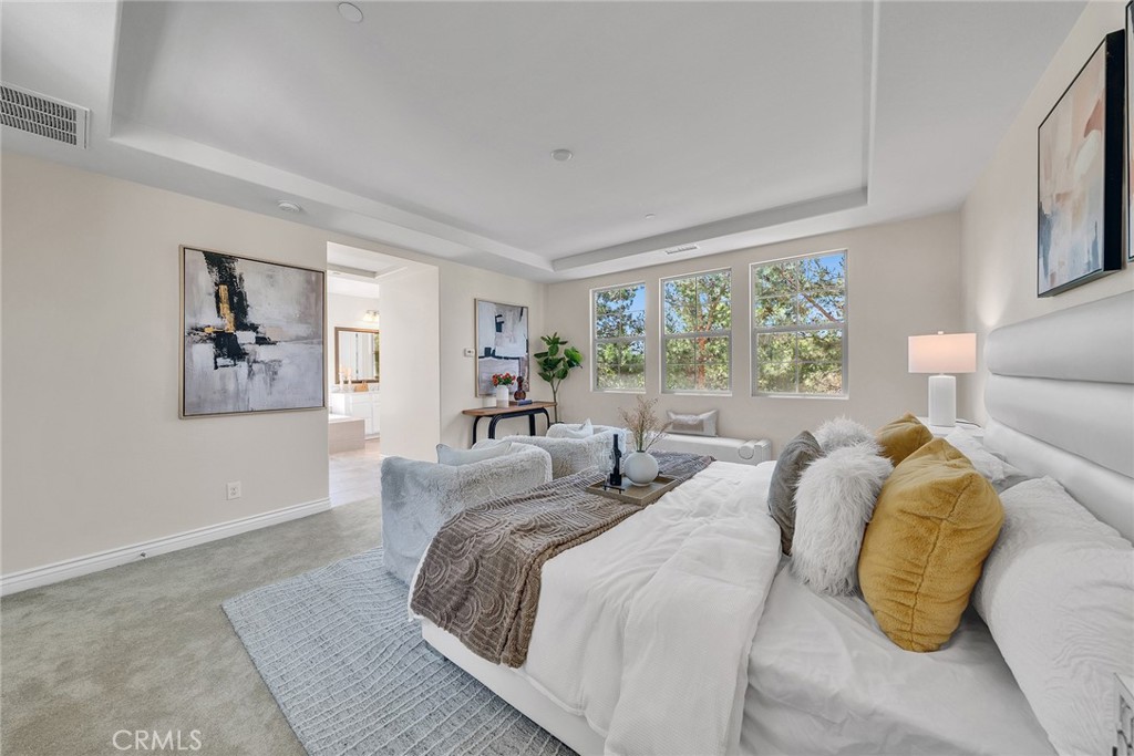 Upper Level Master Bedroom With Ensuite Bathroom - 60 Sherwood, Irvine CA 92620 - photo 31