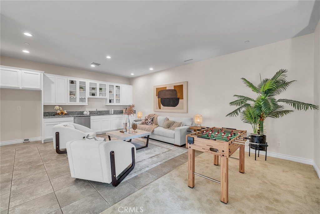 Lower Level Kitchenette & Living Room - 60 Sherwood, Irvine CA 92620 - photo 47