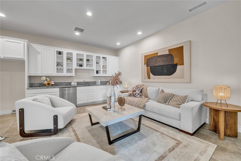 Lower Level Kitchenette & Living Room - 60 Sherwood, Irvine CA 92620 - photo 48