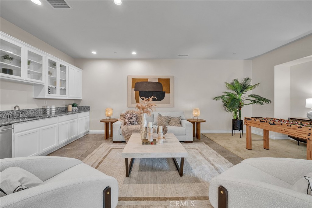 Lower Level Kitchenette & Living Room - 60 Sherwood, Irvine CA 92620 - photo 49
