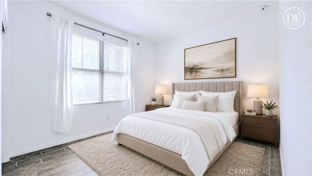 Virtually Staged and Digitally Enhanced - Main Floor Bedroom - 85 Thornhurst, Irvine CA 92620 - photo 7