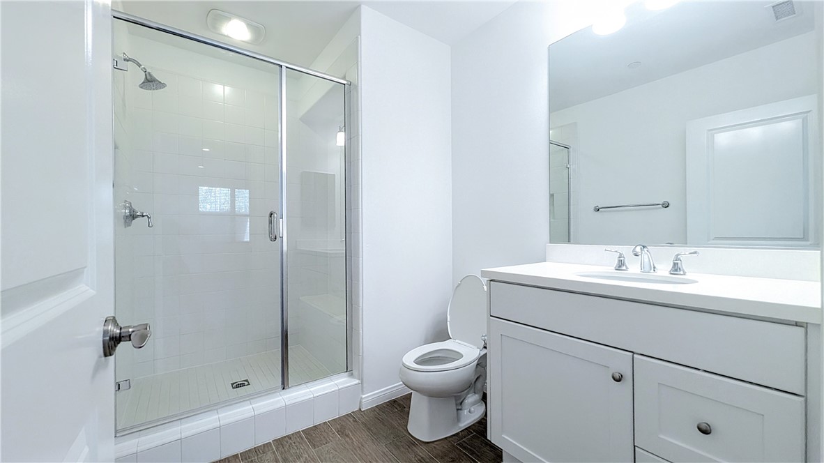 Main Floor Bathroom with Walk-in Shower - 85 Thornhurst, Irvine CA 92620 - photo 9