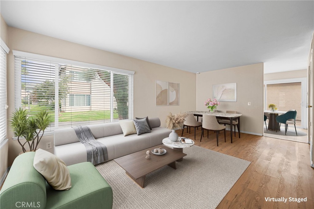 Living Room with much natural light - virtually staged - 1401 Cheltenham Lane, La Habra CA 90631 - photo 4