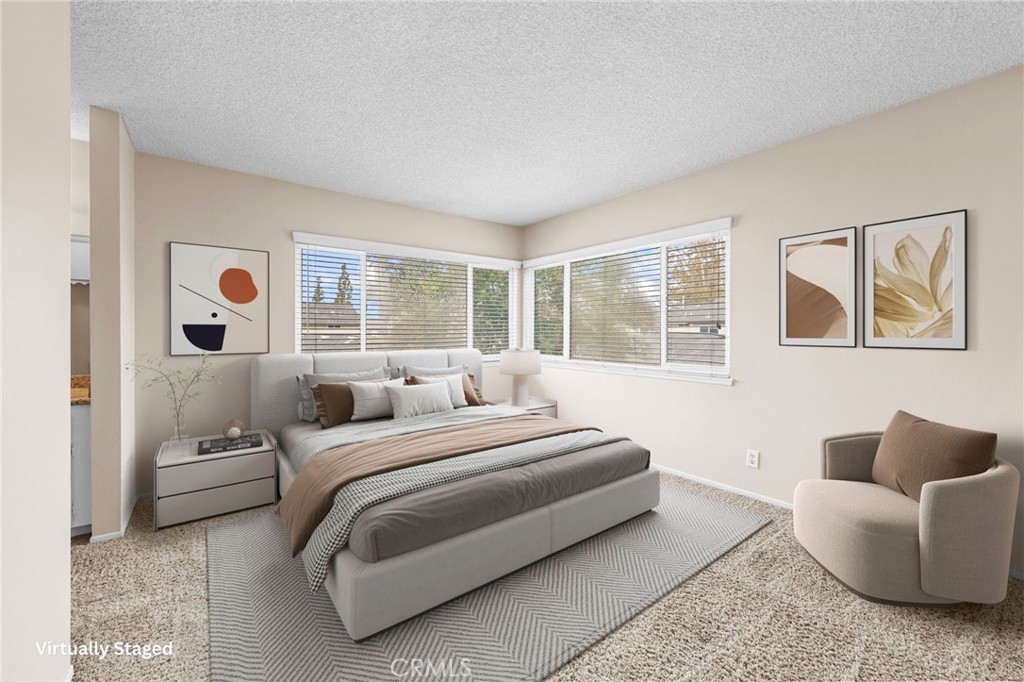 Primary Bedroom virtually staged - 1401 Cheltenham Lane, La Habra CA 90631 - photo 14