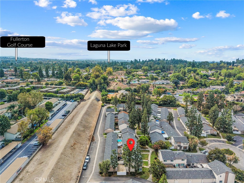 Aerial View to the South - 1401 Cheltenham Lane, La Habra CA 90631 - photo 34