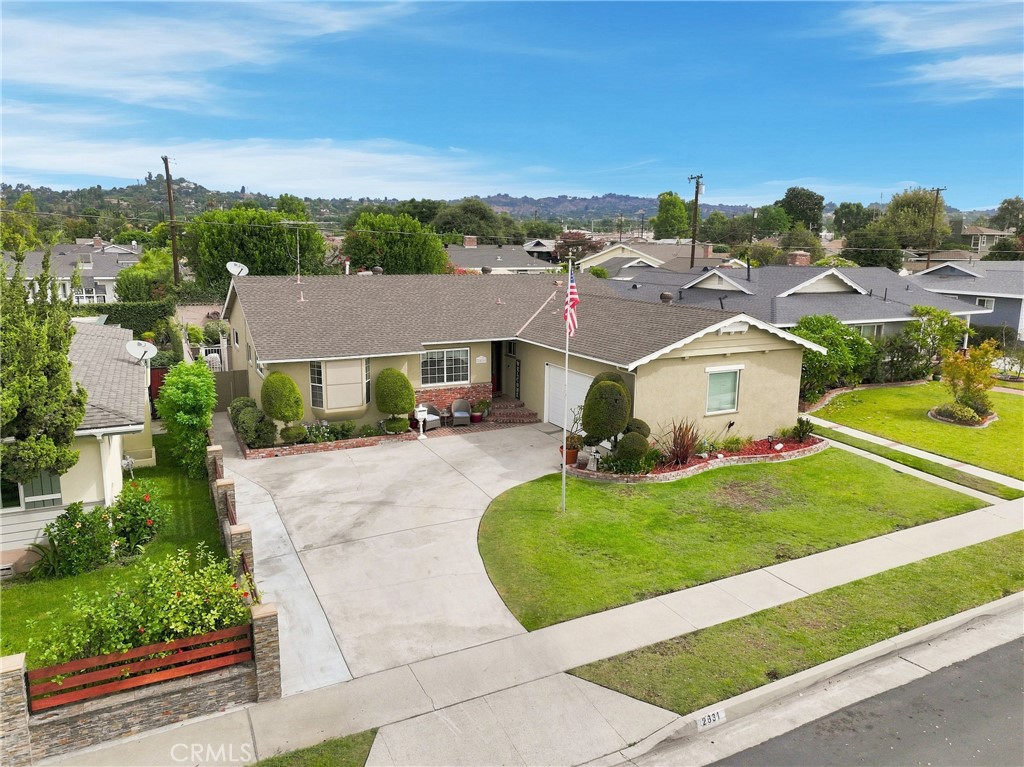 Drone view of home - 2631 Rainier, La Habra CA 90631 - photo 1