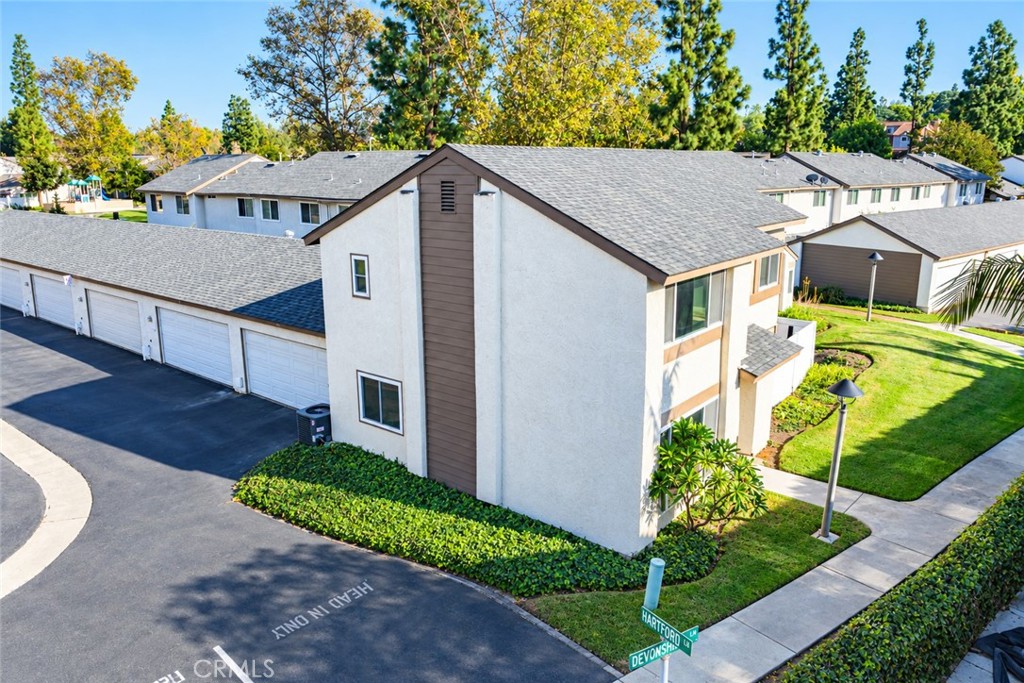 Aerial view of home and 2 car garage - 750 Hartford Lane, La Habra CA 90631 - photo 4