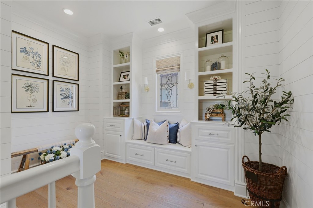 Landing with custom linen storage and bench - 10 Jenny, Ladera Ranch CA 92694 - photo 31