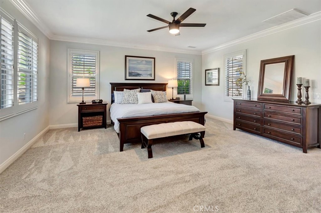 Primary bedroom with high ceilings and ample natural light. - 15 Julia Street, Ladera Ranch CA 92694 - photo 26
