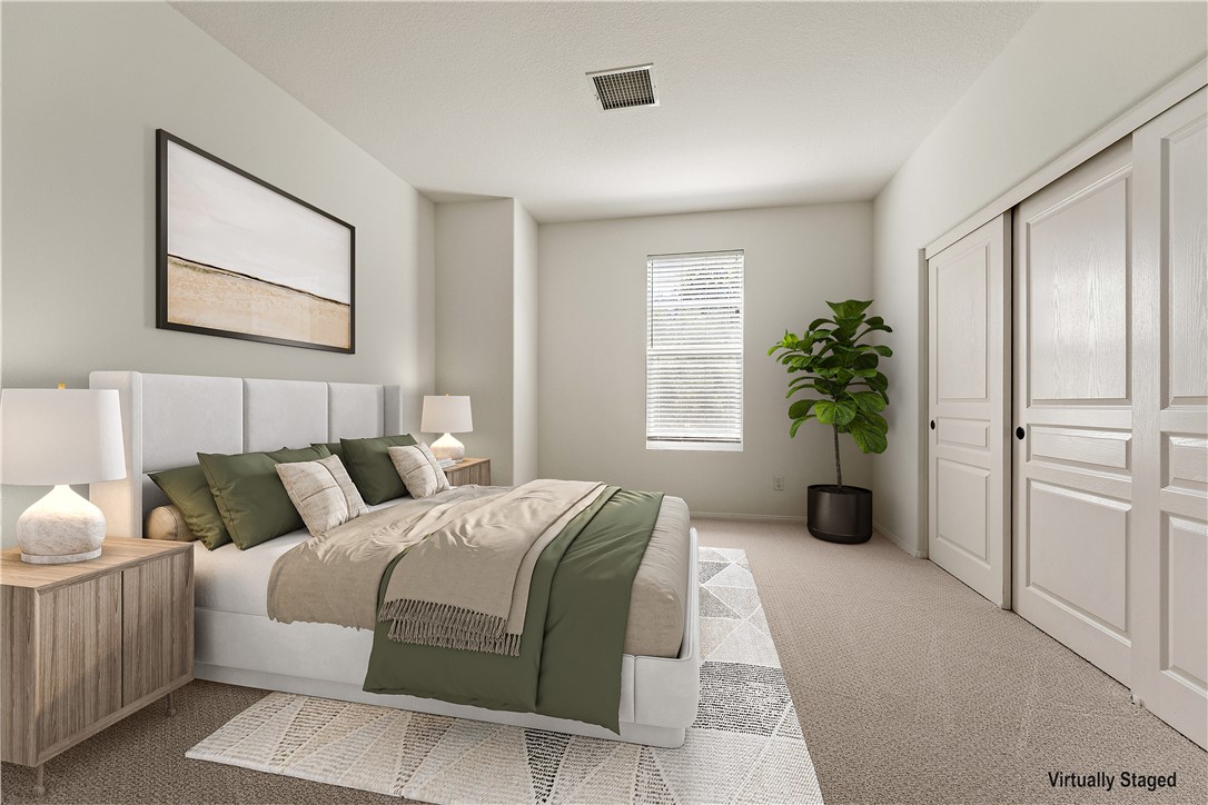 Primary (master) bedroom suite - digitally enhanced with virtual staging - 30 Marcilla, Ladera Ranch CA 92694 - photo 17