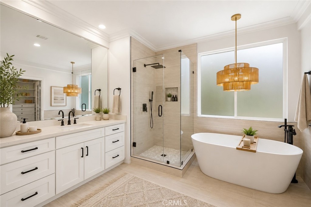 Primary Bath Virtual stage - 32 Baudin, Ladera Ranch CA 92694 - photo 7