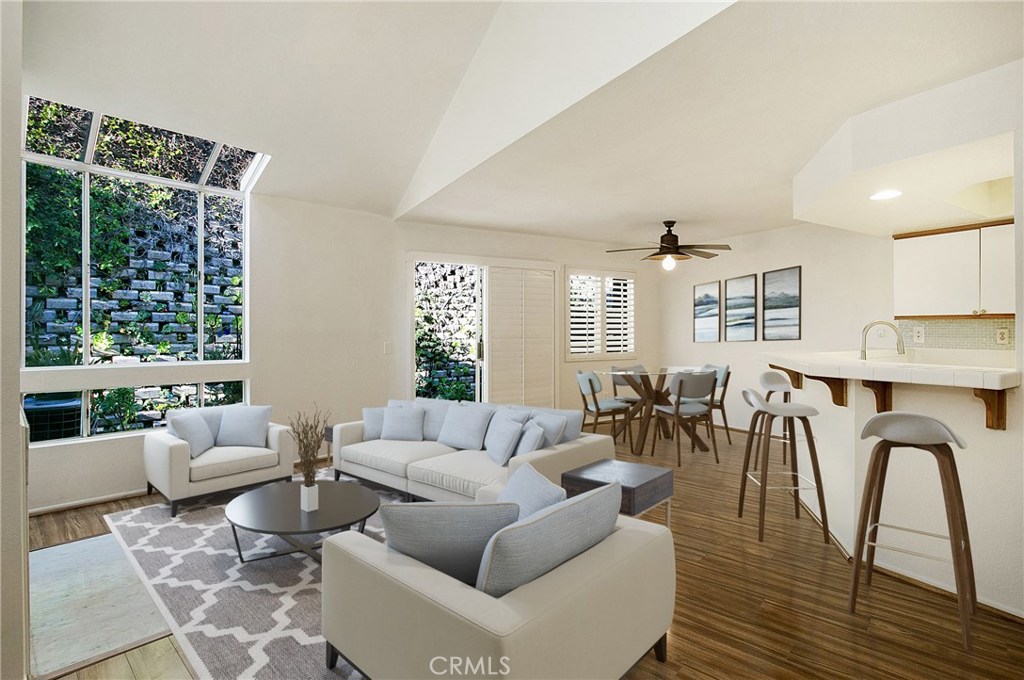 Welcoming Great room with access to outdoor patio. (room is virtually staged) - 108 Santa Rosa Court, Laguna Beach CA 92651 - photo 1